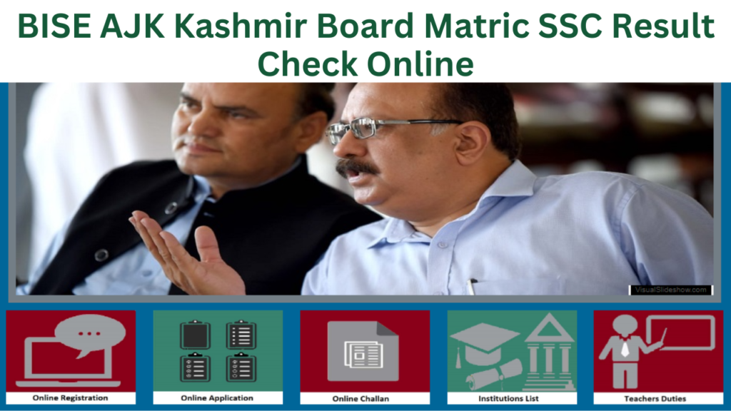 BISE AJK Kashmir Board Matric SSC Result Check Online
