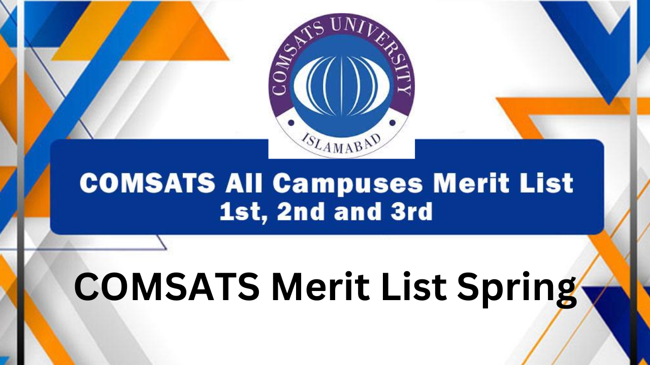COMSATS Merit List Spring