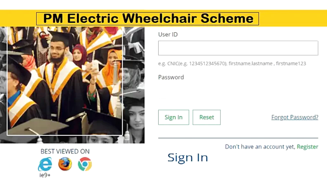 PM Electric Wheelchair Scheme ePortal